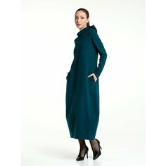 Платье AskWorld Базовая коллекция, размер 44/158-164, изумрудный