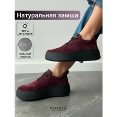 Кеды Reversal Осень-зима 2024, полнота F, размер 37, бордовый, черный