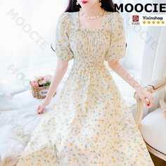 Платье MOOCIE Весна-лето 2025, размер S, желтый