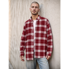 Рубашка Street Soul, размер 180 XL, бордовый