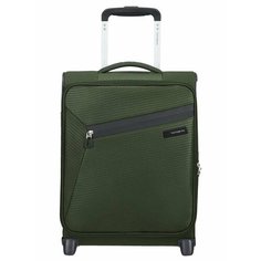 Чемодан Samsonite, 40 л, размер S, темно-зеленый