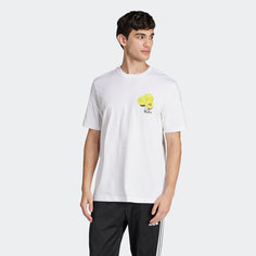 Футболка adidas Lounge Still Life Lemons Graphic Tee, размер S INT, белый