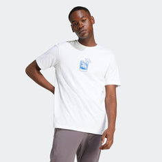 Футболка adidas Estampado Lounge Drink, размер L INT, белый