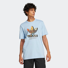 Футболка adidas Q12 TS GREETING, размер XXL INT, голубой