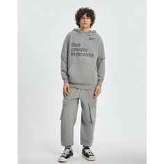 Брюки спортивные Gloria Jeans, размер 12-14л/158-164, серый