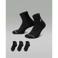 Носки Jordan, комплект, 6 пар, 6 уп., размер L, черный