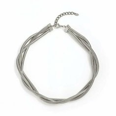 Чокер, длина 45 см, серебристый Reniva