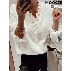Лонгслив MOOCIE, размер S, , белый