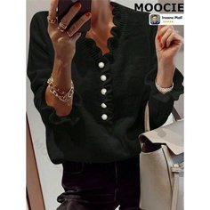 Лонгслив MOOCIE, размер S, , черный