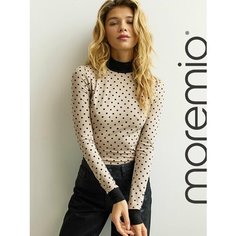 Водолазка moremio, размер 42, , бежевый