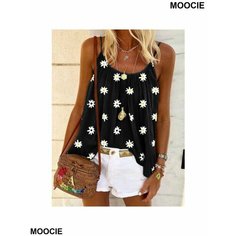 Топ MOOCIE, размер INT M, черный меланж