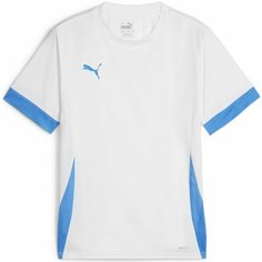Футболка PUMA teamGOAL, размер 152, белый/синий