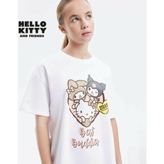 Футболка Gloria Jeans, размер L/170 (48), белый