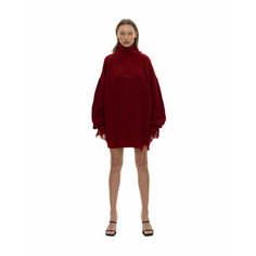 Свитер SUBORBIA KNITTED, размер OneSize, , бордовый