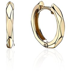 Серьги конго Эстет, желтое золото, 585 проба