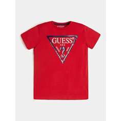 Футболка GUESS SS T-Shirt_Core, , размер 7 лет, красный