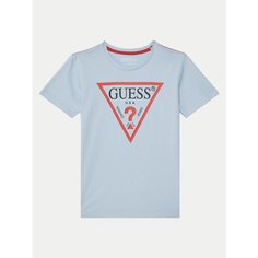 Футболка GUESS SS T-Shirt_Core, , размер 8 лет, светло-голубой