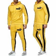 Костюм спортивный , размер XXL, желтый Нет бренда