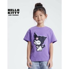 Футболка Gloria Jeans, размер 6-8л/128, фиолетовый