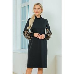 Платье AjouR, размер 48, черный