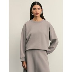 Свитшот Zarina, размер 2XL (RU 52), , бежевый меланж
