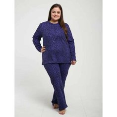 Пижама , размер 60, черный, фиолетовый Нет бренда