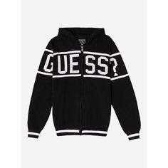 Толстовка GUESS Hooded LS Sweater W/ZIP, размер 8 лет, черный