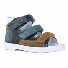 Сандалии Orthoboom, размер 37, синий, зеленый, коричневый