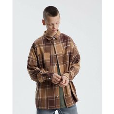 Рубашка Gloria Jeans, размер 14+/170-176, мультиколор, бежевый
