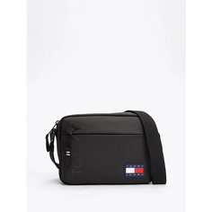 Сумка кросс-боди Tommy Jeans, фактура гладкая, черный