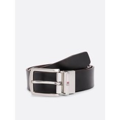 Ремень Tommy Jeans для мужчин, размер 100, черный/коричневый