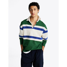 Лонгслив TOMMY HILFIGER, размер L, , зеленый/белый