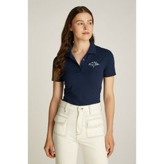 Поло TOMMY HILFIGER, размер XS, темно-синий