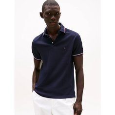 Поло TOMMY HILFIGER, размер S, темно-синий