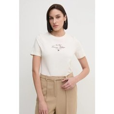 Футболка TOMMY HILFIGER, размер XL, бежевый
