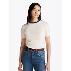 Футболка TOMMY HILFIGER, размер M, бежевый
