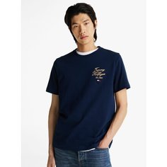Футболка TOMMY HILFIGER, размер XXL, темно-синий