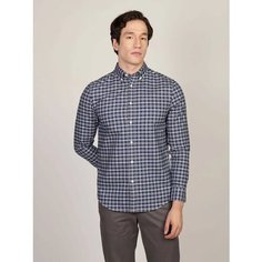 Рубашка TOMMY HILFIGER, размер XXL, синий/белый