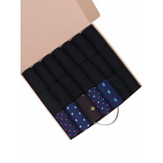 Носки Нева-Сокс, комплект, 20 пар, размер 29 (43-45), черный, коричневый, синий