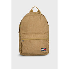 Сумка-рюкзак Tommy Jeans, фактура гладкая, хаки
