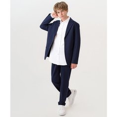 Школьный пиджак Button Blue, размер 164, синий