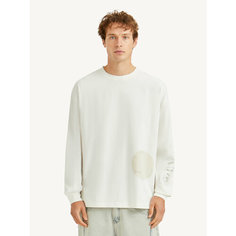 Лонгслив MUTED OVERSIZE PRINT, размер L-XL, , молочный