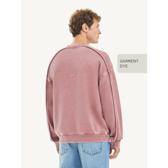 Свитшот MUTED GARMENT DYE, размер 2XL-3XL, , малиновый