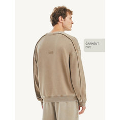 Свитшот MUTED GARMENT DYE, размер 4XL-5XL, , бежевый