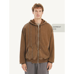 Худи MUTED GARMENT DYE ERROR, размер 2XL-3XL, , Шоколадный