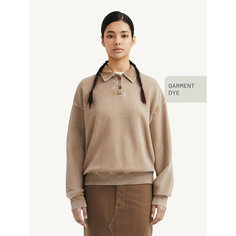Свитшот MUTED GARMENT DYE, размер L-XL, , бежевый