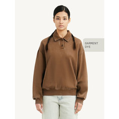 Свитшот MUTED GARMENT DYE, размер 2XL-3XL, , Шоколадный