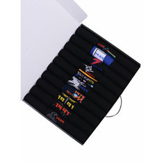 Носки MSCLUB, комплект, 30 пар, размер 27 (41-43), синий, черный