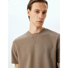 Футболка KOTON, размер L, коричневый