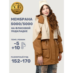 Парка NIKASTYLE 5м3625, размер 152-76, бежевый